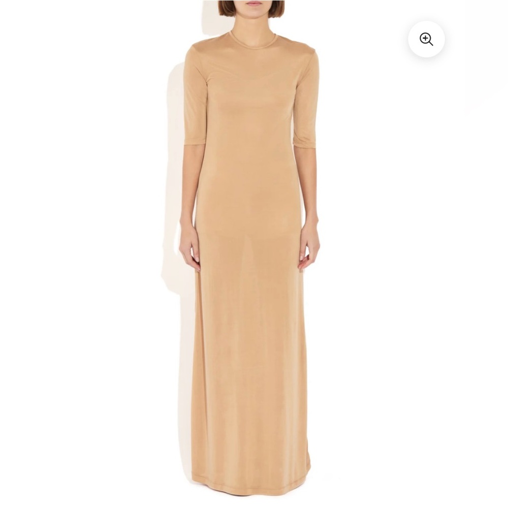 Elegant Tan Maxi Dress
